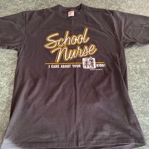 Vintage School Nurse “I Care About Your Kids” Tee
